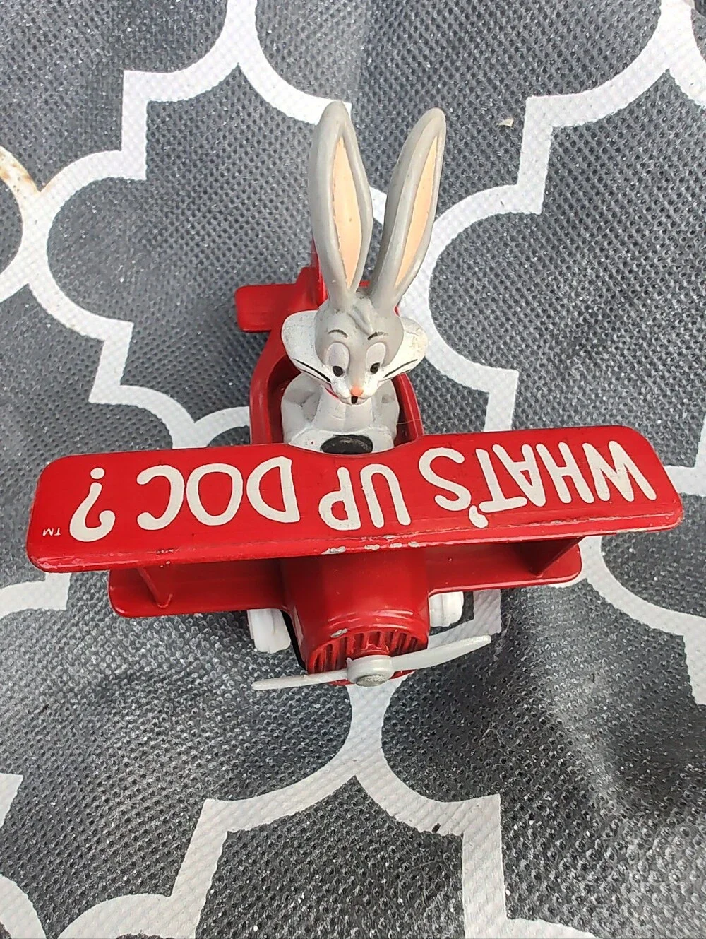 Vintage 1988 ERTL Looney Tunes Bugs Bunny Airplane WHAT’S UP DOC?